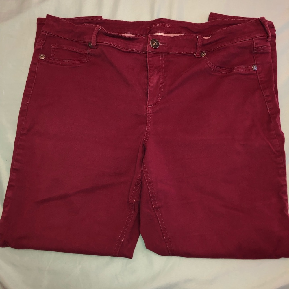 Maroon Maurice’s Jeggings